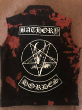 Load image into Gallery viewer, Bathory Hordes Rocker Patch Battle Jacket Blood Fire Death Edition Cut-Off Denim Black Metal
