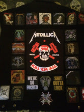 Load image into Gallery viewer, Metallica Fully Loaded Patch Vest Denim Cut-Off Thrash Metal Battle Jacket
