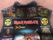 Load image into Gallery viewer, Fully Laden Iron Maiden: Trooper Edition Patch Denim Cut-Off Battle Jacket
