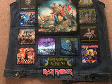 Load image into Gallery viewer, Fully Laden Iron Maiden: Trooper Edition Patch Denim Cut-Off Battle Jacket
