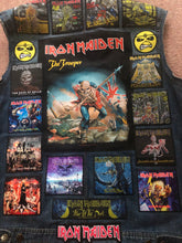 Load image into Gallery viewer, Fully Laden Iron Maiden: Trooper Edition Patch Denim Cut-Off Battle Jacket
