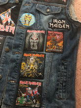 Load image into Gallery viewer, Fully Laden Iron Maiden: Trooper Edition Patch Denim Cut-Off Battle Jacket
