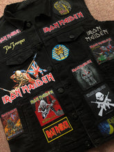 Load image into Gallery viewer, Fully Laden Iron Maiden: Trooper Black Ops Edition Patch Denim Cut-Off Battle Jacket
