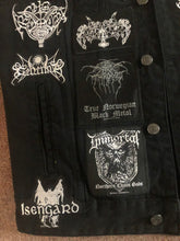 Load image into Gallery viewer, Your Personal Black Metal Patch Collection/Selection Cut-Off Denim Battle Jacket Vest
