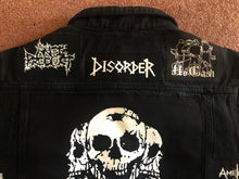 Load image into Gallery viewer, Crust Punk Anarchopunk Battle Jacket Cut-Off Denim Vest Crass Doom Discharge Amebix
