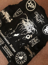 Load image into Gallery viewer, Black Metal Battle Jacket Cut-Off Denim Vest Bathory Dissection Watain Darkthrone Mayhem
