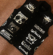 Load image into Gallery viewer, Black Metal Battle Jacket Cut-Off Denim Vest Darkthrone Transilvanian Hunger True Norwegian
