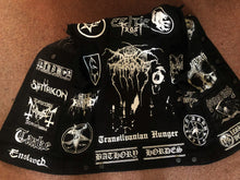 Load image into Gallery viewer, Black Metal Battle Jacket Cut-Off Denim Vest Bathory Dissection Watain Darkthrone Mayhem
