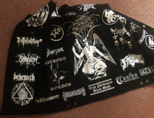 Load image into Gallery viewer, Black Metal Battle Jacket Cut-Off Denim Vest True Norwegian Darkthrone Baphomet
