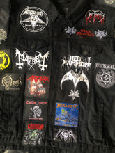 Load image into Gallery viewer, Your Personal Metal Patch Collection/Selection Cut-Off Denim Battle Jacket Vest
