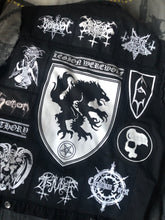 Load image into Gallery viewer, Black Metal Battle Jacket Cut-Off Denim Vest Satanic Warmaster Legion Werewolf
