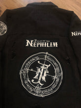 Load image into Gallery viewer, Fields Of The Nephilim Distressed Denim Jacket Dawnrazor Elizium Psychonaut
