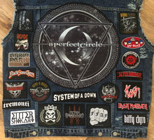 Load image into Gallery viewer, Your Personal Metal Patch Collection/Selection Cut-Off Denim Battle Jacket Vest inc. Bespoke Back Patch
