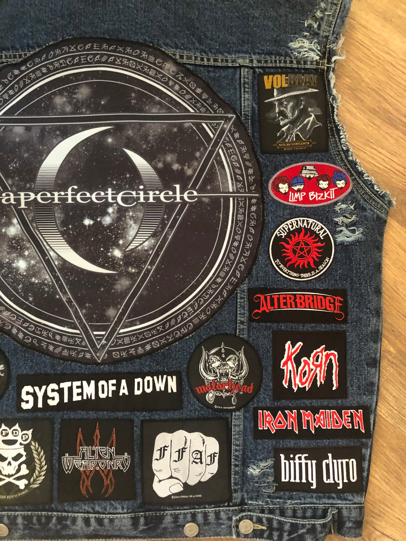 Battle pants  Metal Patches Vinyl