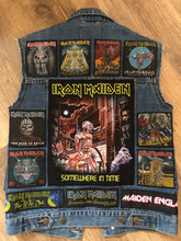 Load image into Gallery viewer, Fully Laden Iron Maiden: Trooper Edition Patch Denim Cut-Off Battle Jacket
