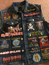 Load image into Gallery viewer, Fully Laden Iron Maiden: Trooper Edition Patch Denim Cut-Off Battle Jacket
