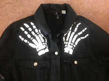 Load image into Gallery viewer, Misfits Fiend Club For Life Crimson Ghost Black Denim Vest Cut-Off Battle Jacket Horror Punk
