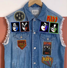 Load image into Gallery viewer, KISS Army: Quarter / Half / Three-Quarters / Full Patch Denim Vest Cut-Off Battle Jacket
