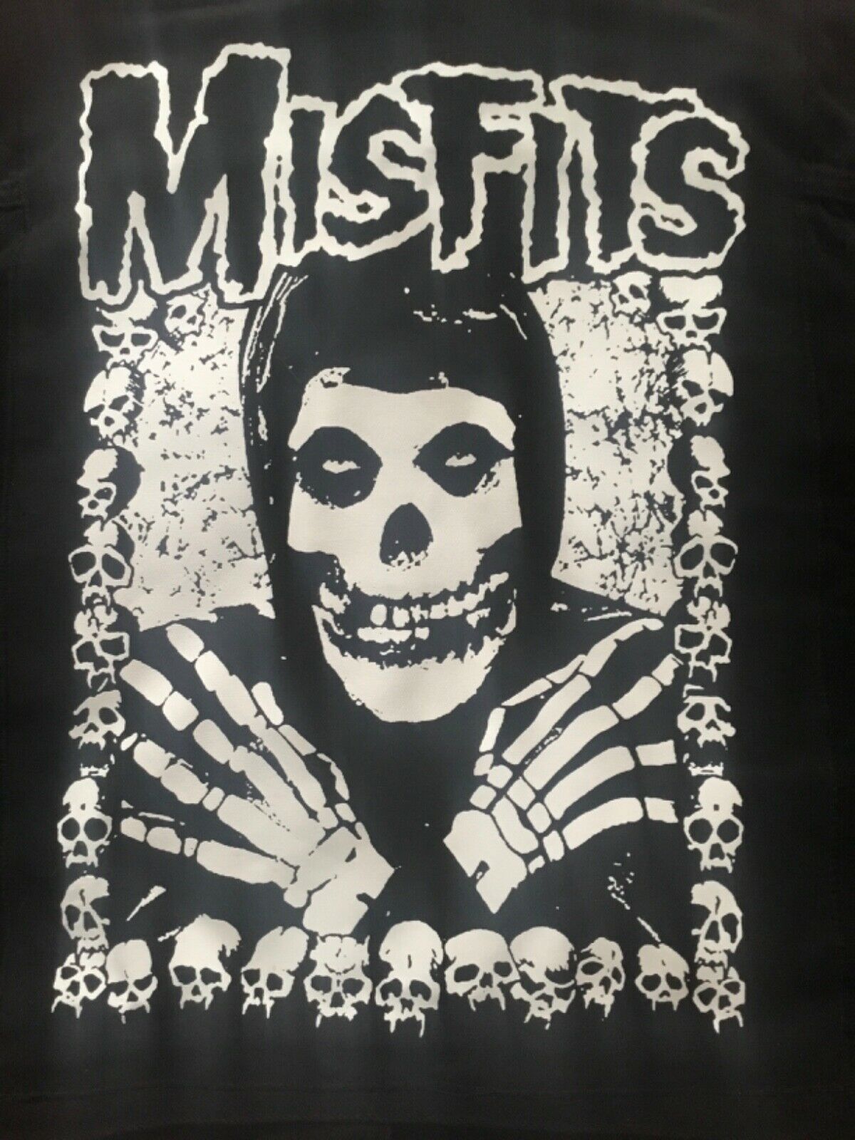 Misfits Crossed Arms Skeletal Hands Crimson Ghost Horror