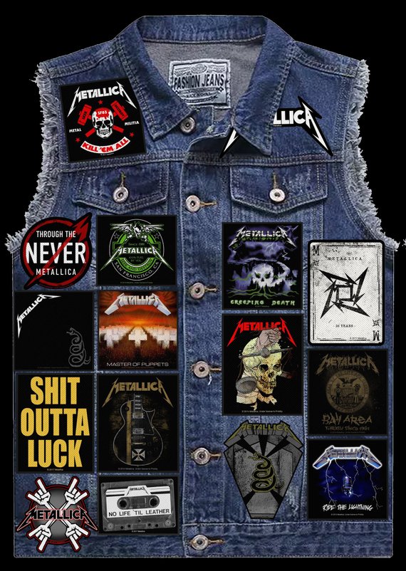 Metallica Battle Jacket Metal Vintage Thrash Battle Jacket