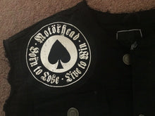 Load image into Gallery viewer, Motörhead Road Crew Biker Club Vest Cut-Off Denim Jacket Born To Lose Live To Win
