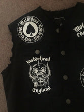 Load image into Gallery viewer, Motörhead Road Crew Biker Club Vest Cut-Off Denim Jacket Born To Lose Live To Win
